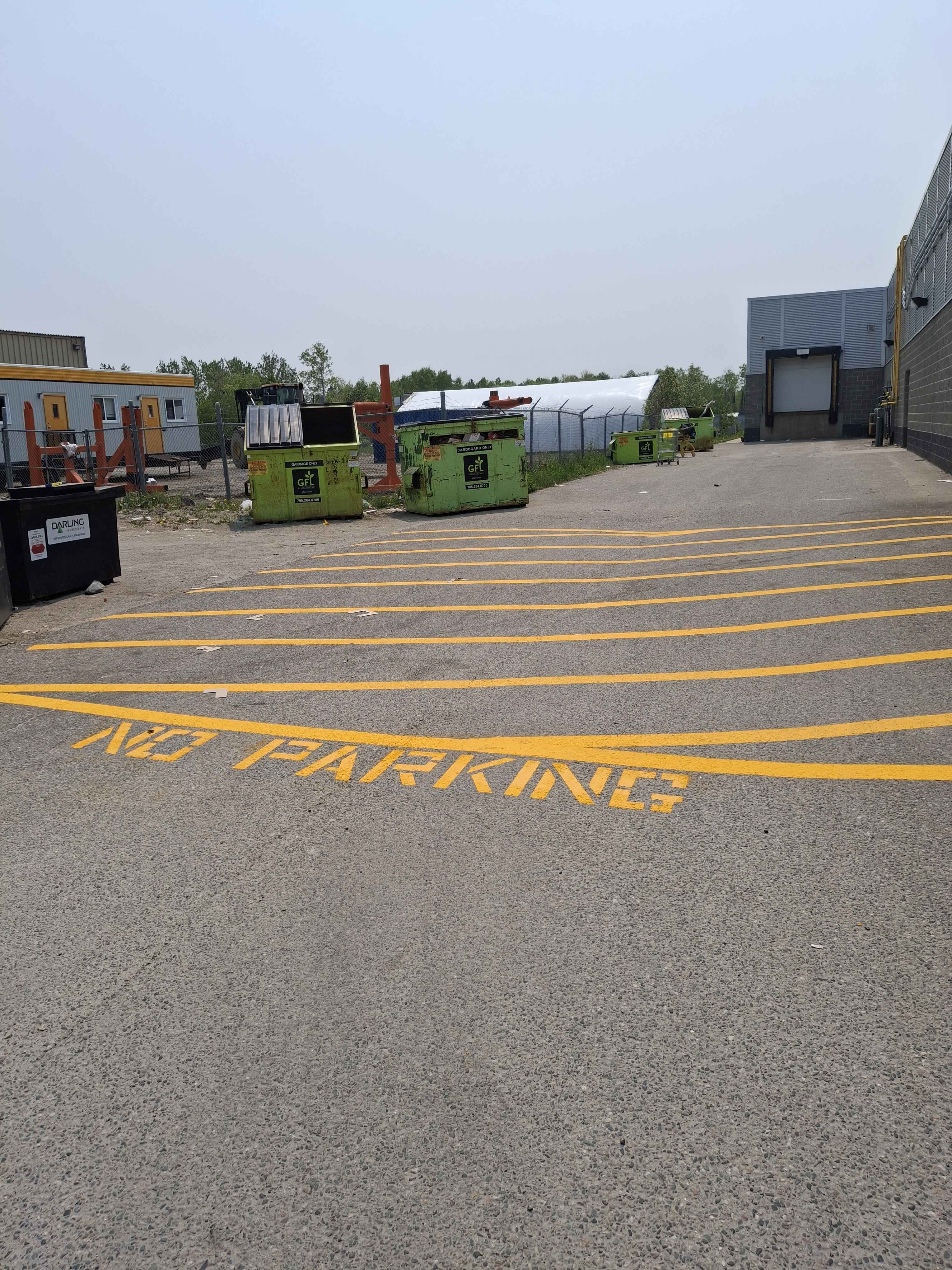 Cracked pavement being repaired