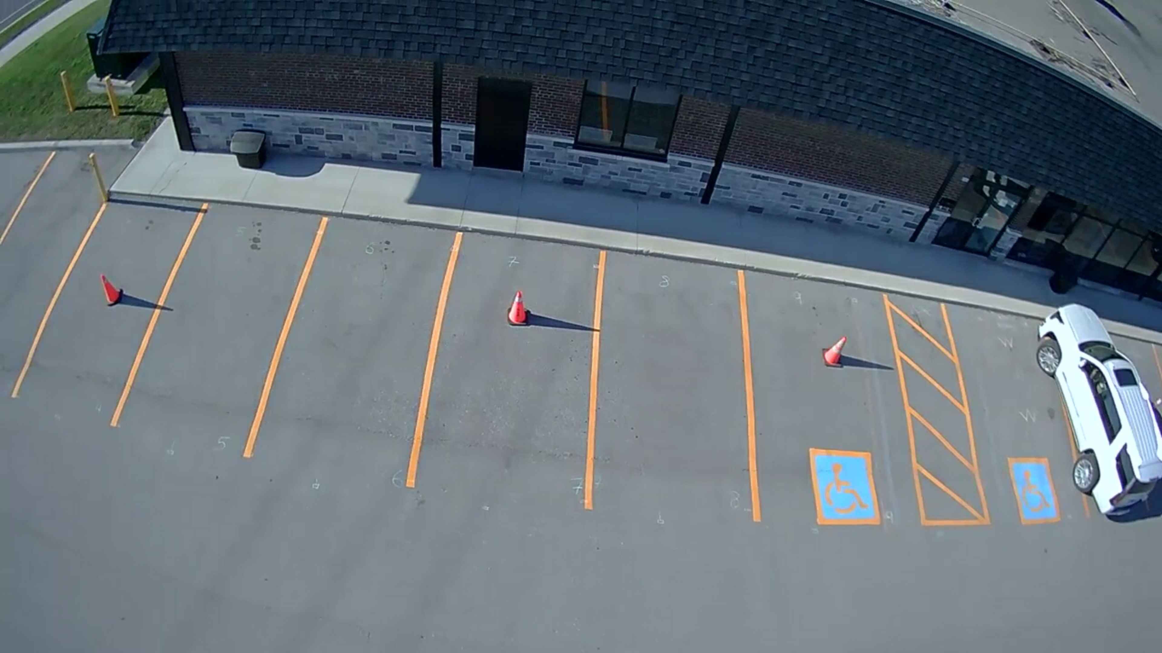 Thermoplastic Marking on Parking Lot