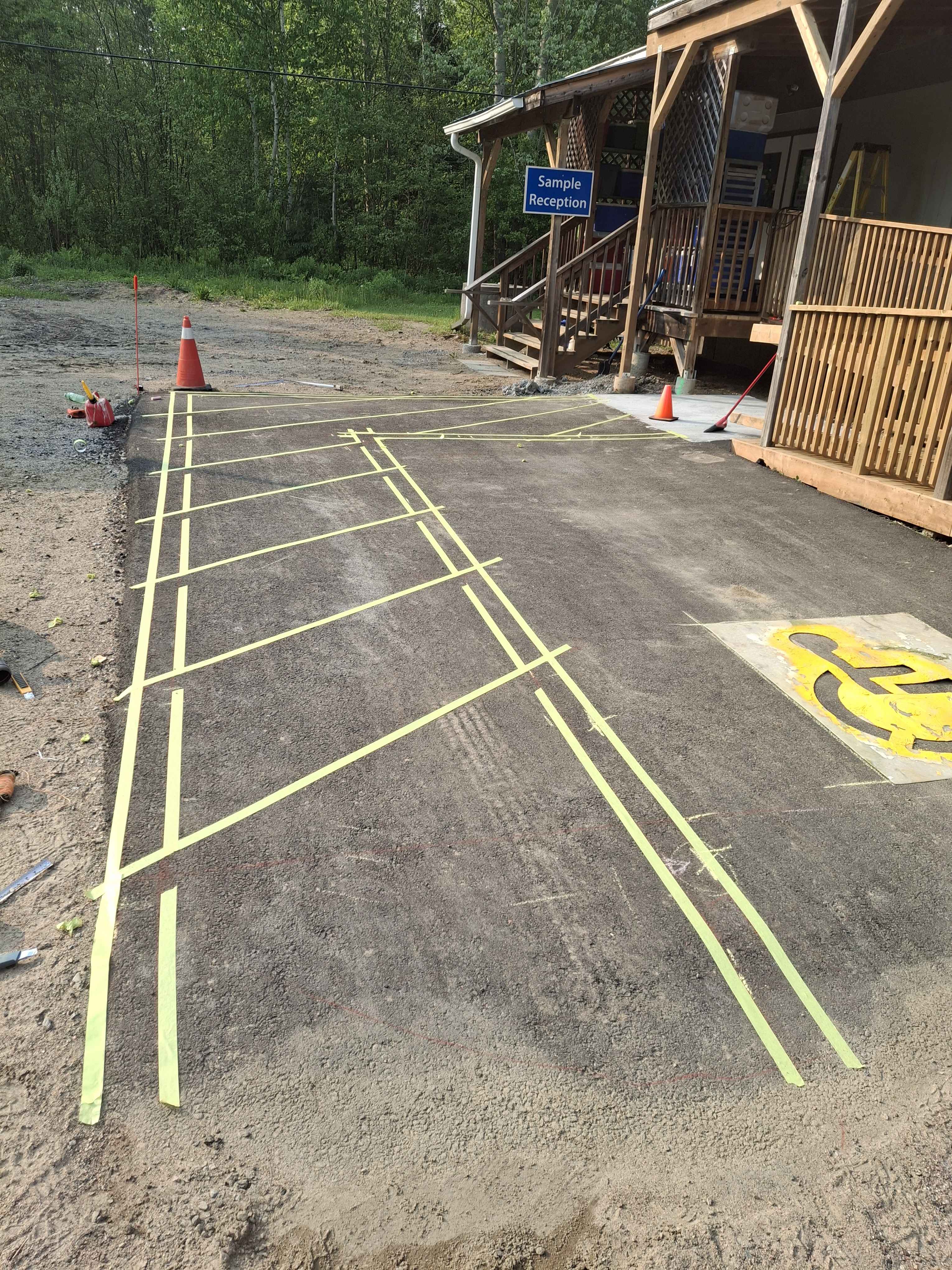 Pavement Marking Entry and Exit Points